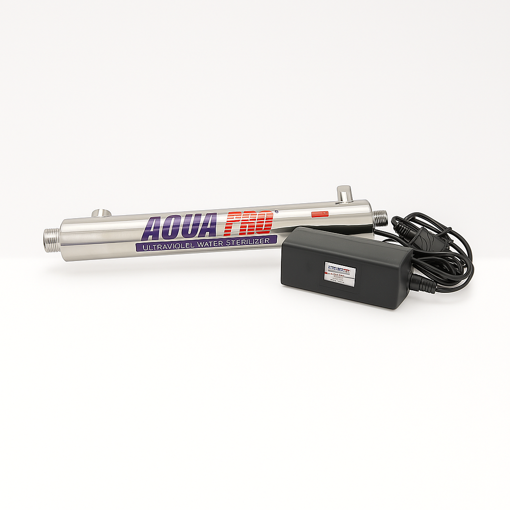 inox buis met UV lamp